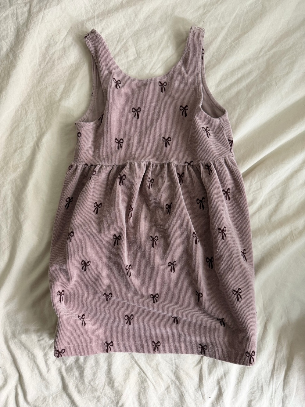 Zara Lilac Dress with Dark Bow Print